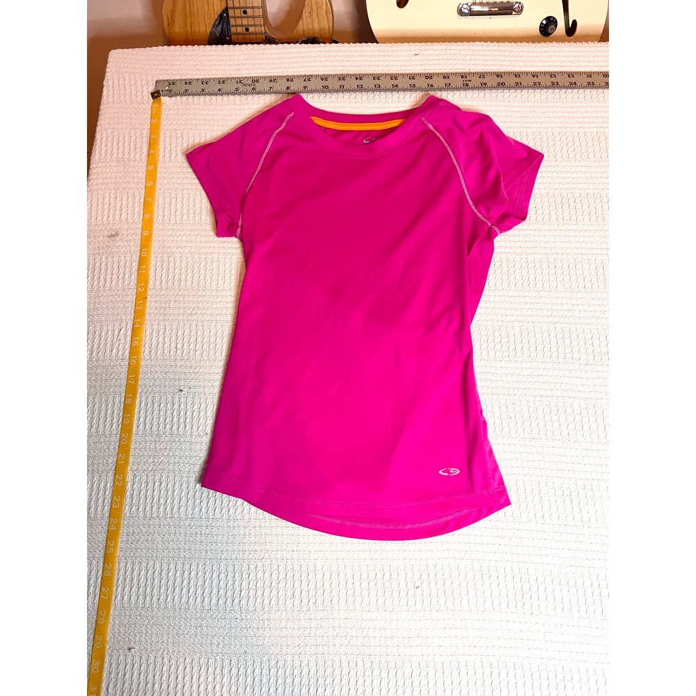 C9 by Champion Womens Pink Short Sleeve Activewear Workout T-Shirt Size Small